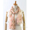 customized thin comfortable yarn dyed ladies scarf